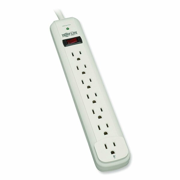 Tripp Lite Protect It Surge Protector, 7 Outlets, 12 ft. Cord, 1080 Joules, Gray TLP712